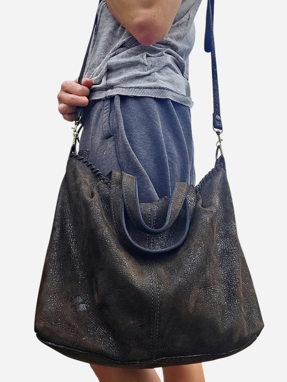 Vintage Italian Leather Satchel Bag